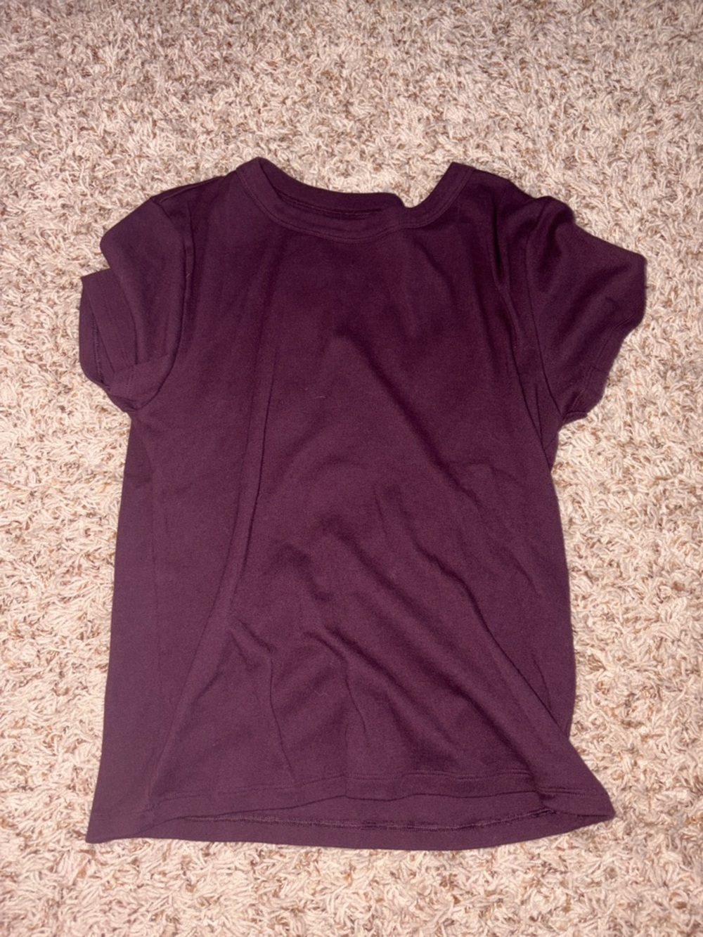 Dark purple baby tee